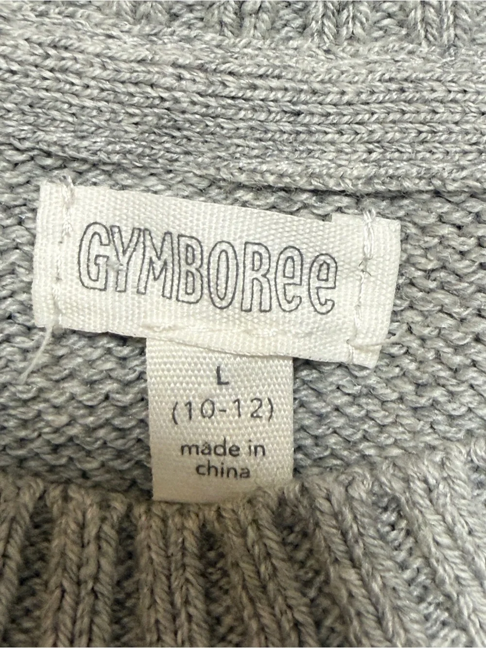 Gymboree Boys Mountain Intarsia Sweater Cotton Gray Blue NWT Size L 10-12